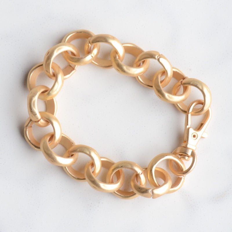 Python Wide 18K Gold Bracelet | Chunky Gold Bracelet | Cadar – CADAR
