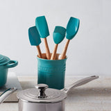 Le Creuset Craft Series 5-Piece Utensil Set with Crock - White