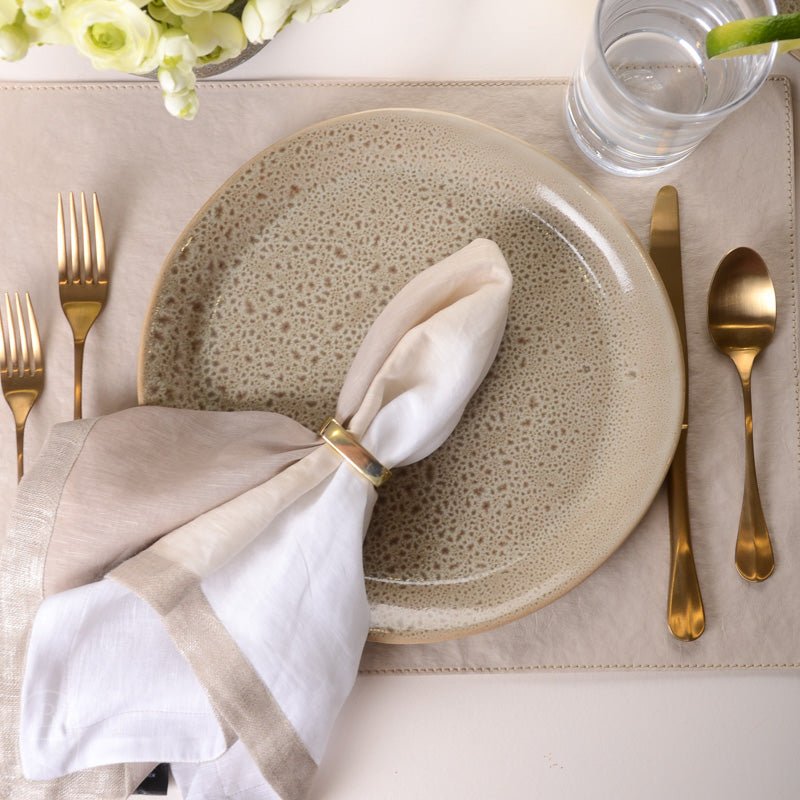 Alex Marshall Studios SLIM ROUND DINNER PLATE Speckled Brown