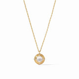 Julie Vos ASTOR SOLITAIRE NECKLACE Iridescent Clear Crystal