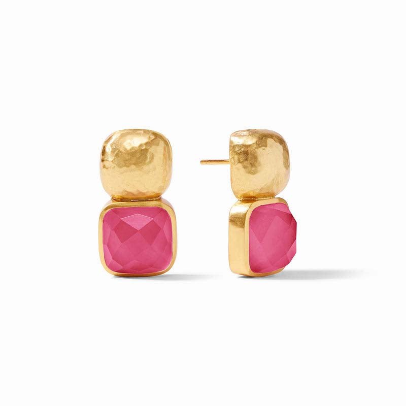 Julie Vos CATALINA EARRINGS Iridescent Raspberry