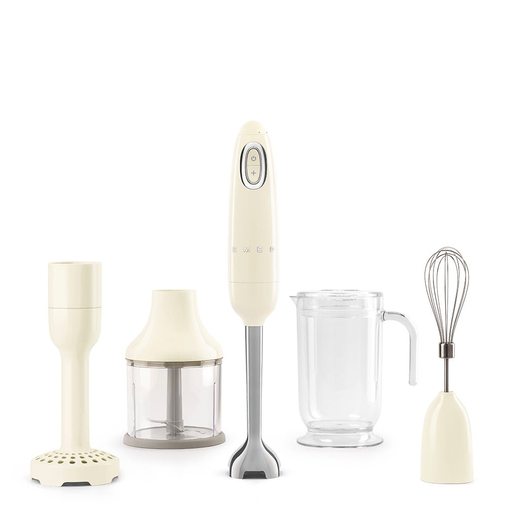 SMEG TRITAN HAND BLENDER WITH ACCESSORIES Cream