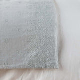 Bella Notte Linens INES THROW BLANKET Mineral Bed End_52x95