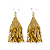 Ink and Alloy LEXIE LUXE PETITE FRINGE EARRINGS Citron