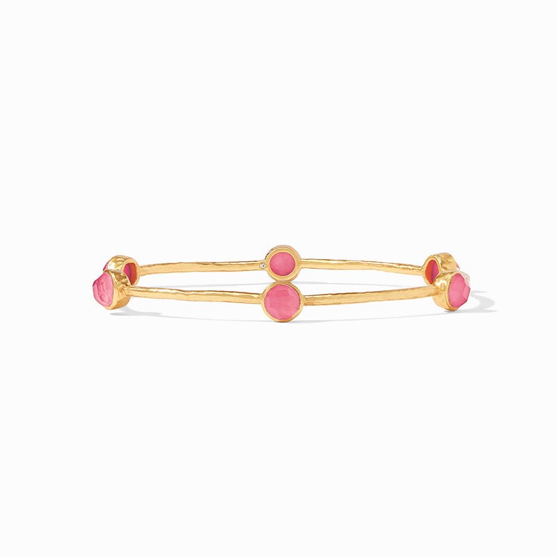 Julie Vos MILANO LUXE BANGLE BRACELET Peony Pink