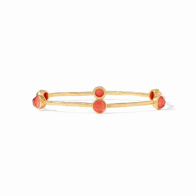 Julie Vos MILANO LUXE BANGLE BRACELET Coral
