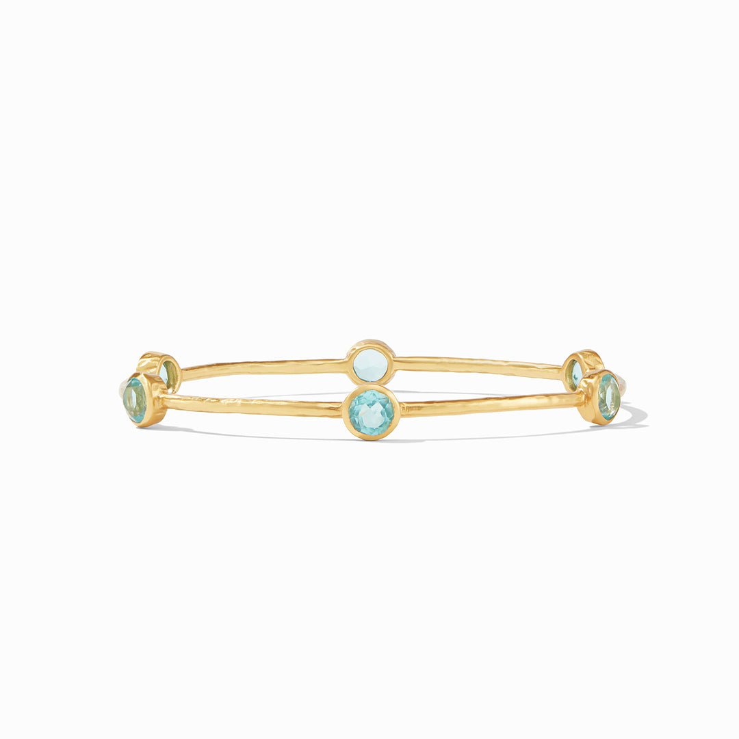 Julie Vos MILANO BANGLE BRACELET Bahamian Blue
