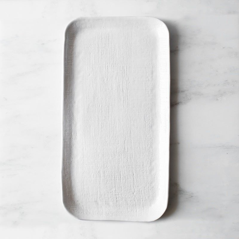 Handmade Studio TN PASTRY PLATTER Linen White