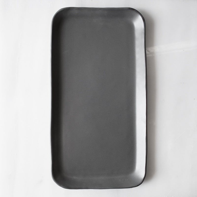 Handmade Studio TN PASTRY PLATTER Smooth Gunmetal