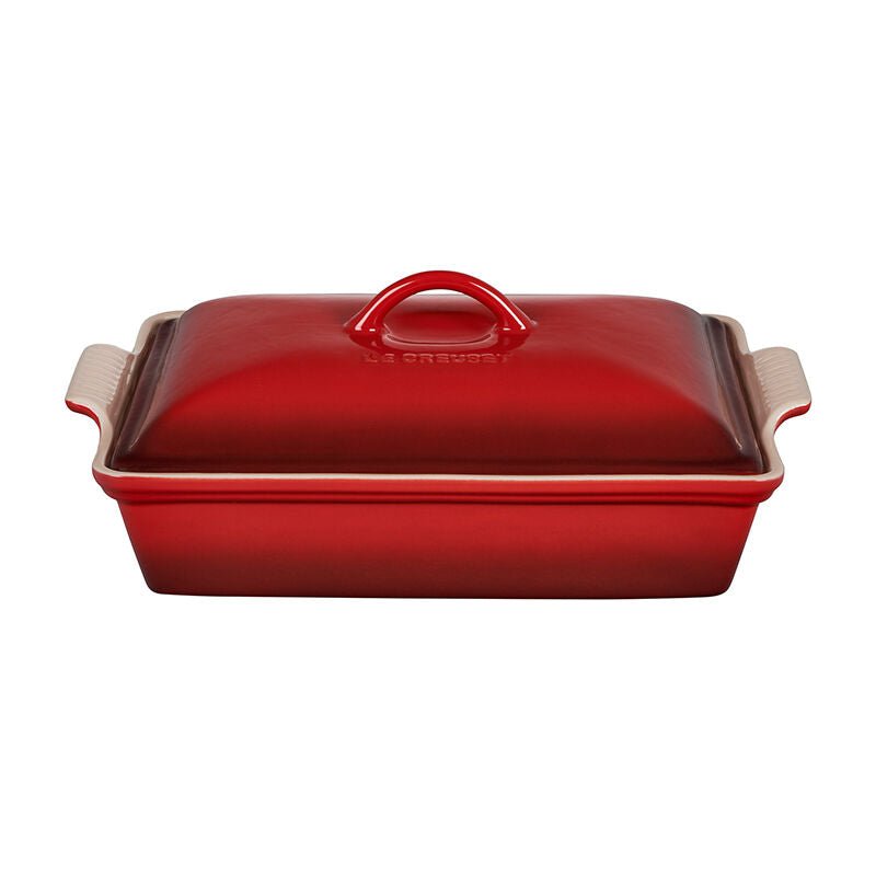 Smeg Cookware 5-Qt Casserole Dish with Lid, Red