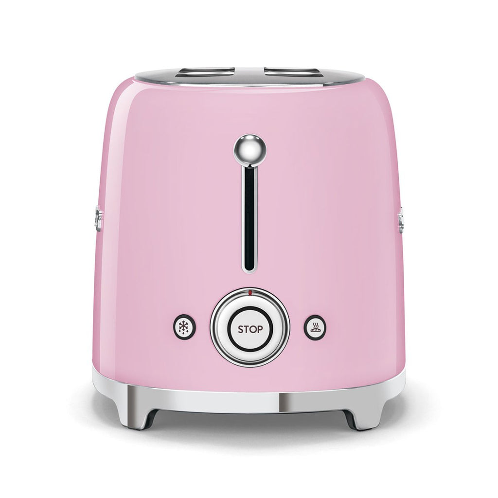 Bella 2 Slice Pink Toaster 900 Watt Bagel Gluten Free, Reheat Function NEW