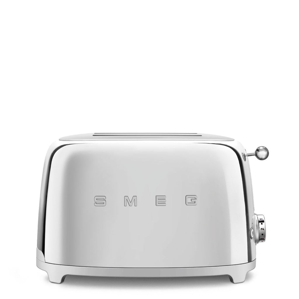 SMEG TSF02 4-Slice Long Wide-Slot Toaster Stainless Steel