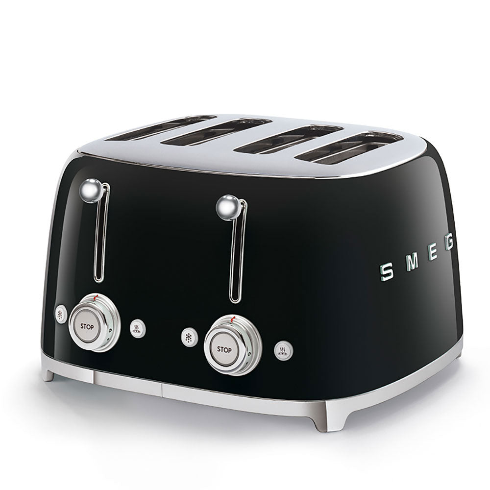 SMEG FOUR SLOT TOASTER Black
