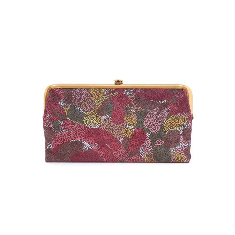 Hobo LAUREN CLUTCH WALLET Abstract Foliage Printed Leather