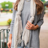 Pom Pom At Home MARIN SCARF Grey