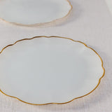 Casafina FRANCESCA SCALLOPED GLASS CHARGER PLATE Gold