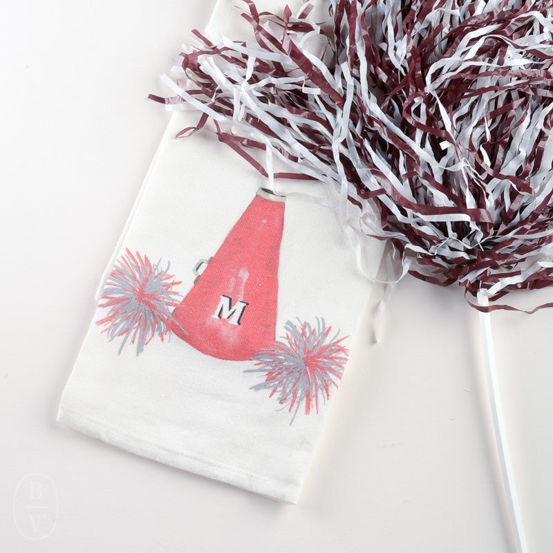 French Graffiti MEGAPHONE DISHTOWEL Mississippi State
