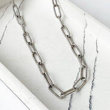 Virtue XL PAPERCLIP CHAIN NECKLACE Silver