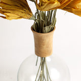 Creative Co-op GLASS MANGO WOOD DECANTER