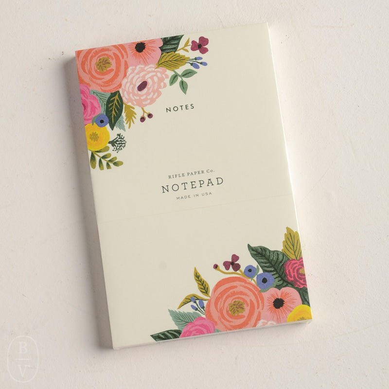 Rifle Paper Co FLORAL NOTEPAD Juliet Rose