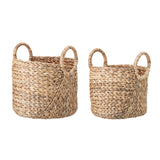 Bloomingville SEAGRASS BASKET WITH HANDLES