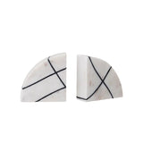 Bloomingville MARBLE BOOKENDS SET OF 2