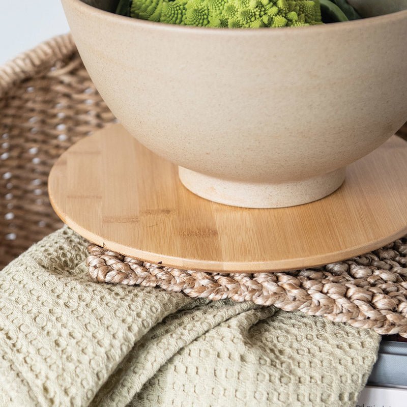 8 Square Jute Crocheted Pot Holder, Natural