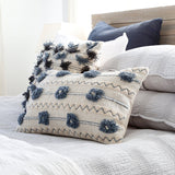Pom Pom At Home IZZY FILLED PILLOW Ivory_Denim 14x24