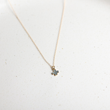 eNewton Design SIGNATURE CROSS GOLD CHARM NECKLACE Grey 16"