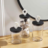 Mudpie MARBLE HANDLE GLASS CANISTER