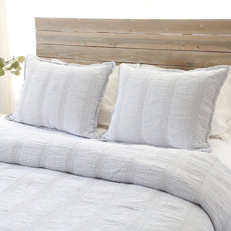 Pom Pom At Home NANTUCKET MATELASSE COVERLET Grey