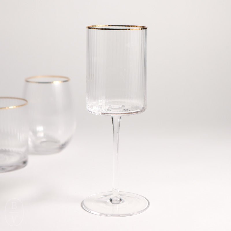 Zodax OPTIC WHITE WINE GLASS