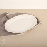 Casafina IMPRESSIONS OVAL PLATTER White Large