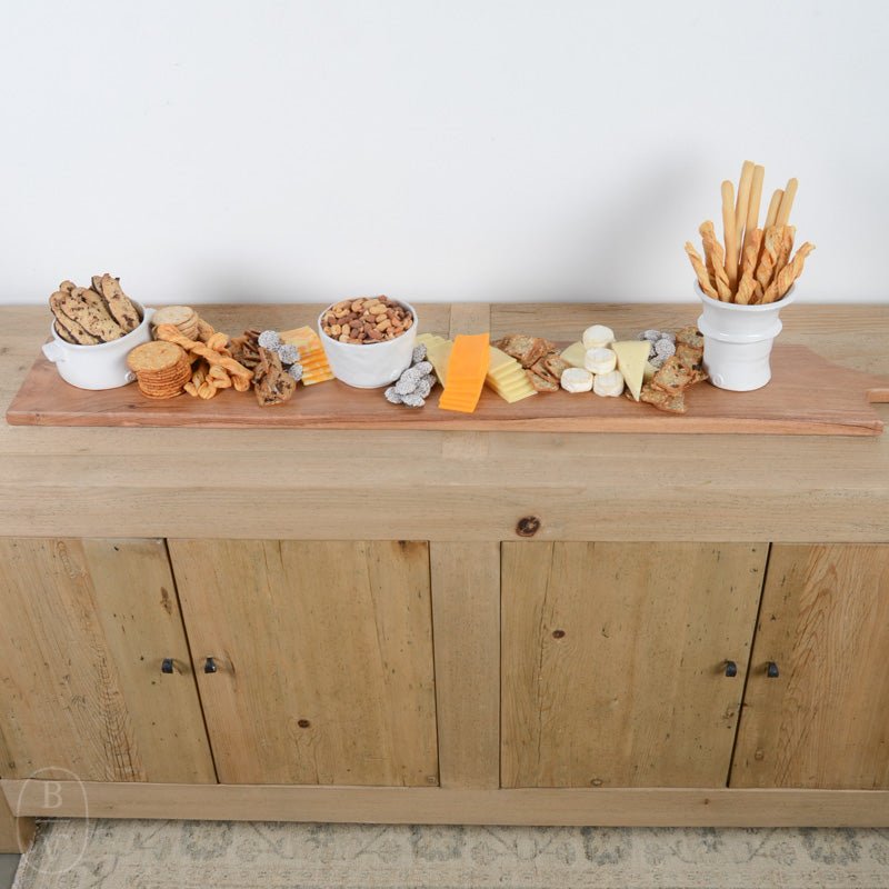 Creative Co-op ACACIA WOOD OVERSIZED ENTERTAINING BOARD WITH HANDLE