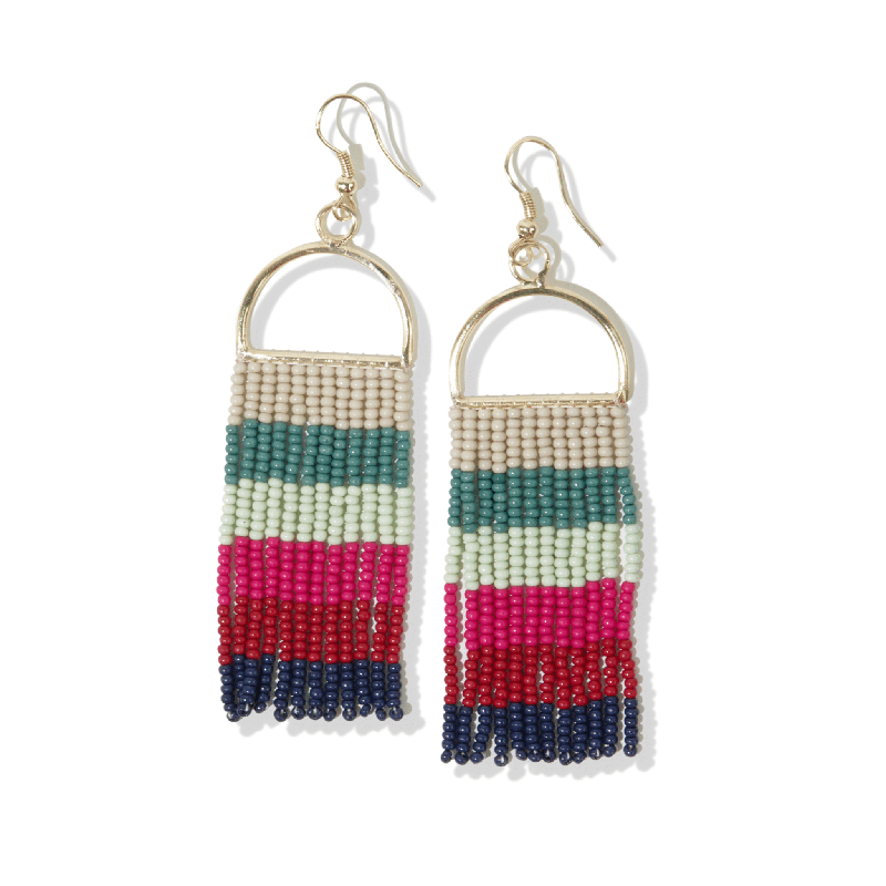 ALLISON HORIZONTAL STRIPES EARRINGS - Ink and Alloy