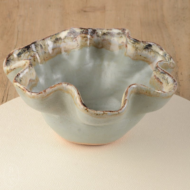 Etta B Pottery ROUND FLUTED BOWL Peaceful