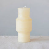 Creative Co-op UNSCENTED TOTEM PILLAR CANDLE Cream 3x6 B