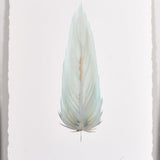 By Lacey LARGE FRAMED FLOATED FEATHER PAINTING - SERIES 15 NO 1