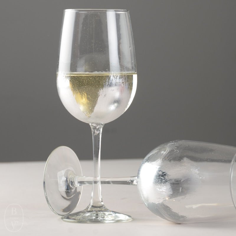 Elm Design HAND PAINTED SILVER LEAF STEMMED WHITE WINE GLASS