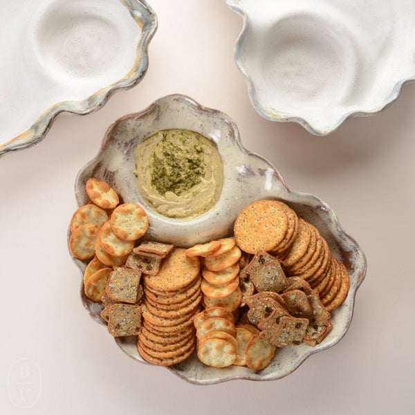 WAVY CHIP AND DIP DISH