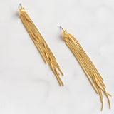 Metal on sale fringe earrings