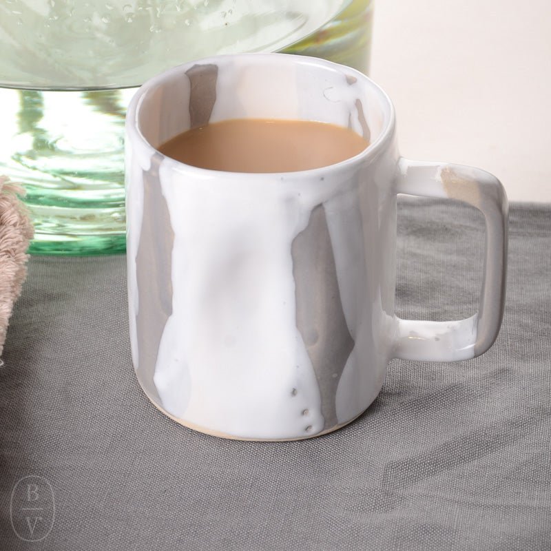 Alex Marshall Studios SMALL MUG Grey_White Stripe