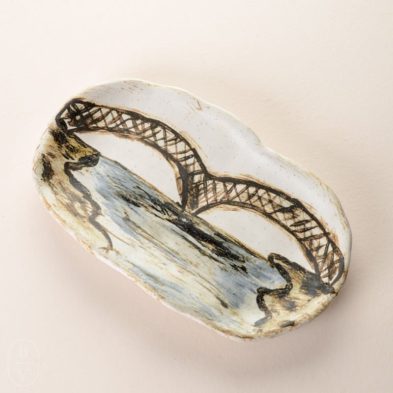 Etta B Pottery MEMPHIS BRIDGE TRAY Small