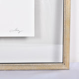 SMALL FRAMED FLOATED FEATHER PAINTING - SERIES 12 NO 3 - By Lacey