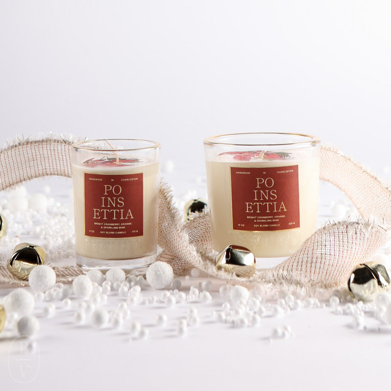 Rewined HOLIDAY CANDLE Poinsettia