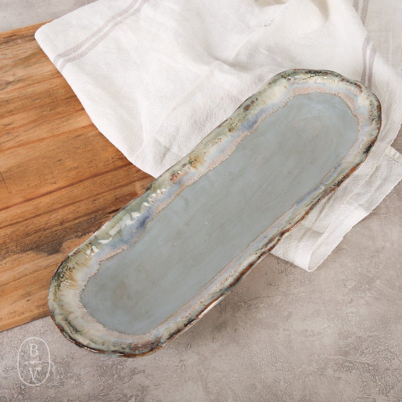 Etta B Pottery BREAD TRAY Peaceful