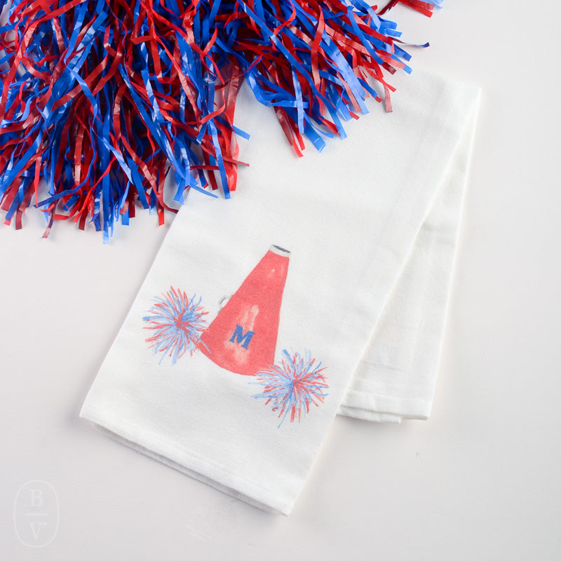 French Graffiti MEGAPHONE DISHTOWEL Ole Miss