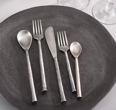 Saro Trading Co STAINLESS STEEL FLATWARE SET OF 5
