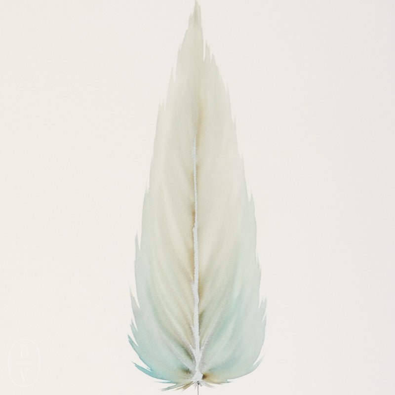 MEDIUM FLOATED FRAMED FEATHER PAINTING - SERIES 10 NO 7 - By Lacey