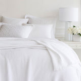 Pine Cone Hill WASHED LINEN QUILTED SHAM White